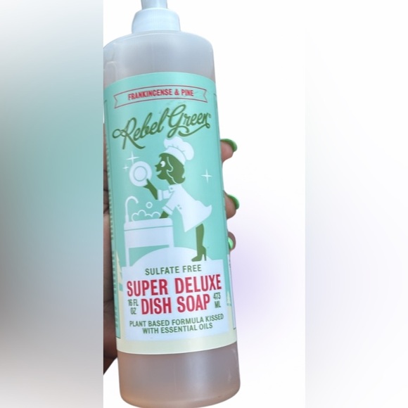 Rebel Green plant based super deluxe Dish Soap New - Picture 2 of 4
